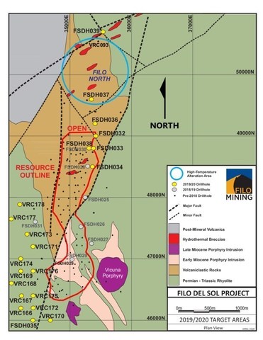 Filo Drill Hole Locations (CNW Group/Filo Mining Corp.)