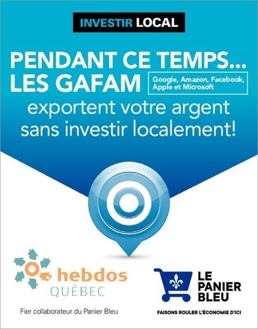 Hebdos Québec lance sa campagne Investir local cette semaine. (Groupe CNW/Hebdos Québec)