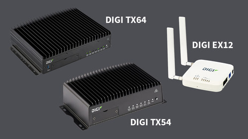 Digi TX54, Digi TX64 and EX12 to meet the present and future connectivity needs.