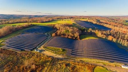 Boston Scientific is participating in new community solar projects developed by Clearway Energy Group. Photo courtesy Clearway Energy Group