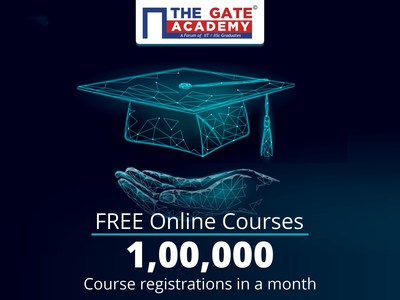 The initiative by THE GATE ACADEMY, Bangalore, goes “viral”. Students register for more than one lakh courses, worth more than 30 Crores, for free.