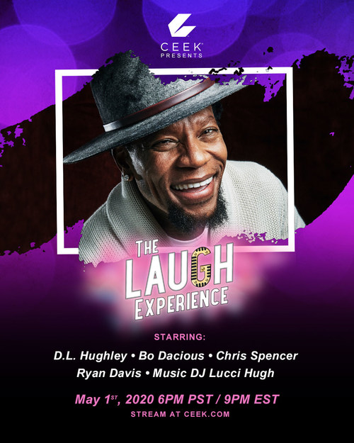 CEEK Presents The Laugh Experience premieres online and in VR on Friday, May 1 at 6:00 p.m. PDT.