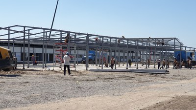 Construction of two new hospital complexes are being built in the Zangiota district of Tashkent (PRNewsfoto/Enter Engineering)