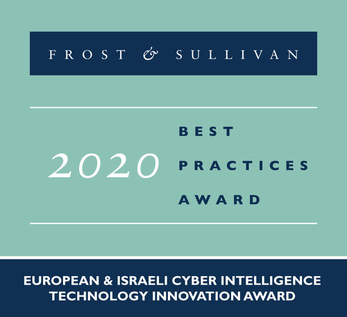 2020 European & Israeli Cyber Intelligence Technology Innovation Award (PRNewsfoto/Frost & Sullivan)