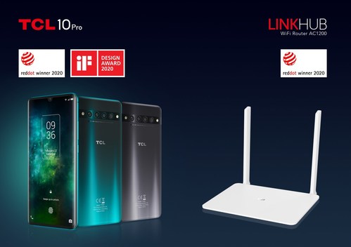 TCL 10 Pro and TCL LINKHUB Wi-Fi Router AC1200
