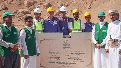 SDRPY lays the cornerstone for a new school in the Seiyun district of Hadhramaut provine in Yemen