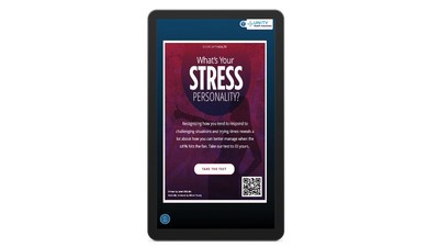 Through a new, exclusive partnership, PatientPoint will offer signature Everyday Health content like this stress personality quiz on its engagement solutions in physician offices nationwide.