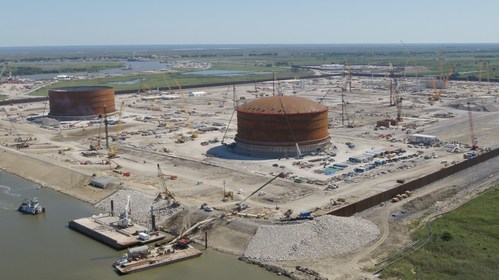 Site d'exportation de GNL Calcasieu Pass de Venture Global (PRNewsfoto/Venture Global LNG)