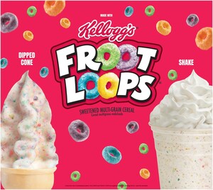 Calling All Cereal Lovers! Hamburger Stand Unveils the Delicious New Froot Loops Dipped Cone &amp; Shake