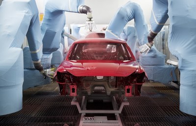 The wellness centre for cars: 84 robots do all the spraying