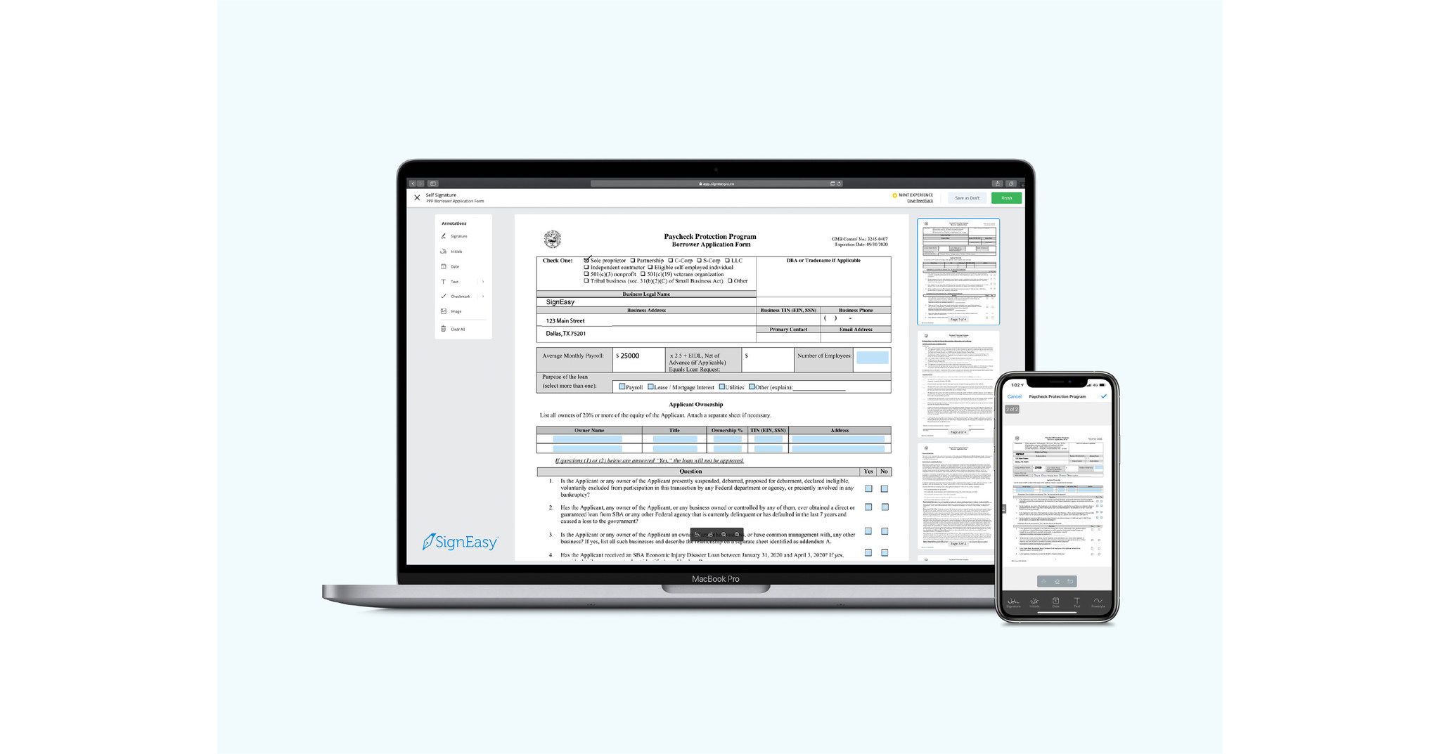 SignEasy Introduces New Features to Help SMBs Complete SBA Loan