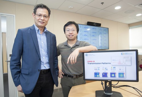 Professor Liu Jiming (left), Chair Professor and Dr Liu Yang (right), Assistant Professor of the Department of Computer Science at HKBU lead a study in developing a novel computational model that explicitly characterises and quantifies the underlying transmission patterns of COVID-19 (PRNewsfoto/HKBU)