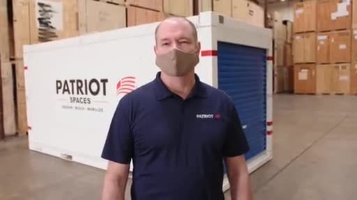 Matt Timbario, founder and co-owner of Patriot, talks about the next generation of converted PODS storage units that will help expand the supply of hospital facilities for COVID-19 patients.