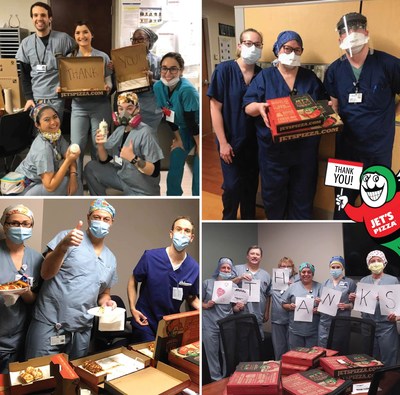 Jet's Pizza thanks our hard working nurses and healthcare workers.