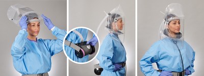 Sentinel EZ BioHood™ offers 100x the protection of an N-95 mask, providing superior PPE and respiratory protection to healthcare workers on the frontlines.