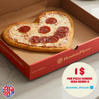 Boston Pizza présente les pizzas sourire en forme de cœur pour appuyer Jeunesse, J'écoute