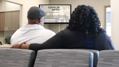 National Foundation for Infectious Diseases COVID-19 content appearing on PatientPoint® Communicate™ Digital Waiting Room Screens focuses on dispelling common myths regarding virus transmission, treatment, vulnerable populations and seasonality.