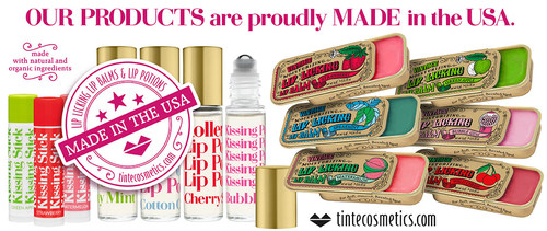 Lip Licking Lip Balms, Kissing Potions by Tinte Cosmetics Made in USA