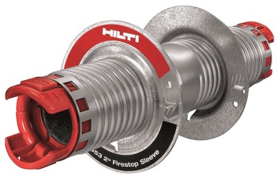The Hilti CP 653 Firestop Speed Sleeve is designed to be integrated into a firestopping system to address the specific needs of specialized cabling environments. Its simple twist mechanism results in industry-leading airflow control.