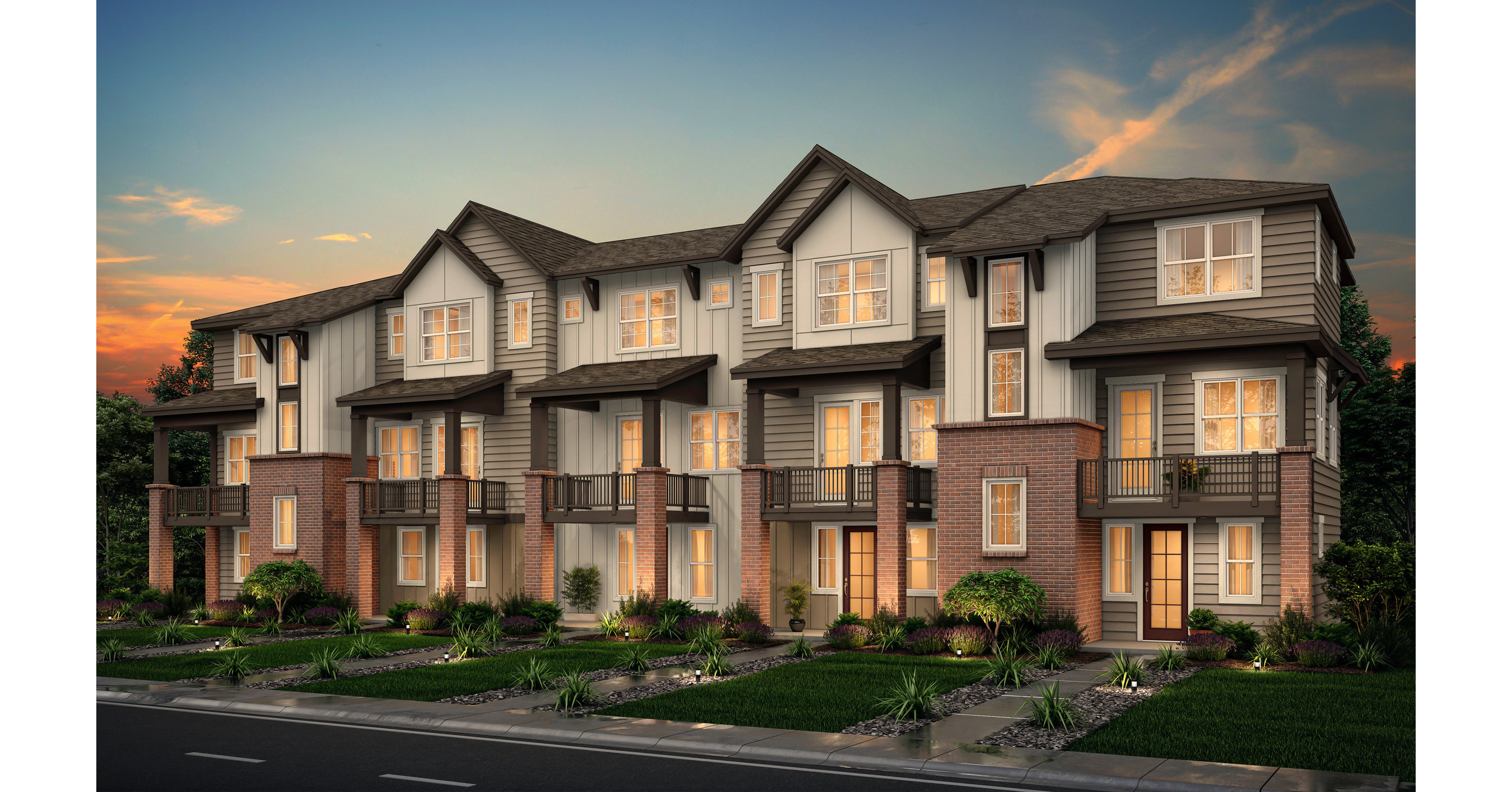 Now Selling in Lakewood Pearson Grove Townhomes