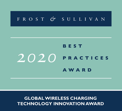 Energous Receives 2020 Global Technology Innovation Award from Frost & Sullivan for its WattUp Wireless Charging Technology