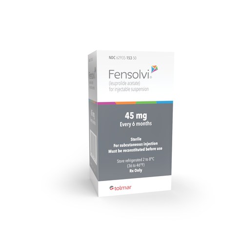 FENSOLVI® (leuprolide acetate) for Injectable Suspension for Pediatric Patients with Central Precocious Puberty 45mg every 6 months; for subcutaneous injection