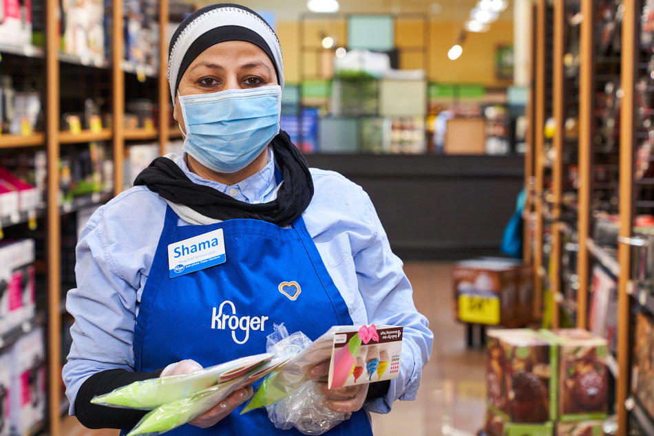 Kroger to begin offering free COVID-19 testing for frontline grocery workers, based on symptoms and medical need. Kroger to begin offering free COVID-19 testing for frontline grocery workers, based on symptoms and medical need.