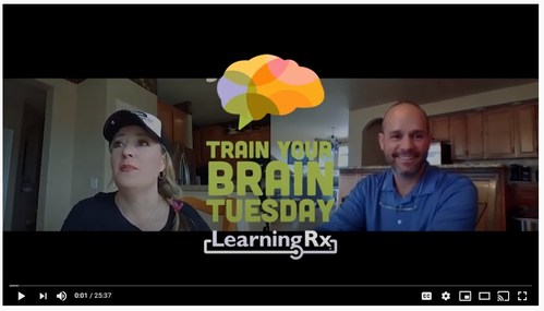 Kim Hanson, CEO of LearningRx, and former fighter pilot, Jeff Moore, work together in the latest episode of Train Your Brain Tuesday. Jeff demonstrates a brain training activity which requires him to add, subtract, and multiply a series of numbers in as short a time as possible. Skills like processing speed and visualization are key skills for fighter pilots.