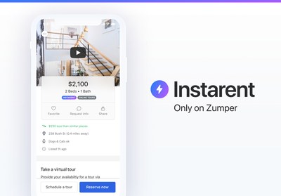 Zumper Launches Instarent® To Support Renters During COVID: Apartments Can Be Reserved And Fully Leased In 24 Hours
