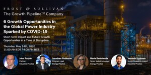 Frost &amp; Sullivan Webinar Explores Six Key Growth Opportunities in the Global Power Industry Sparked by COVID-19