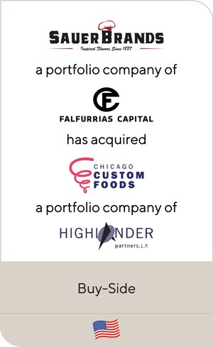 Sauer Brands, a portfolio company of Falfurrias Capital Partners, has acquired Kernel Season's maker Chicago Custom Foods