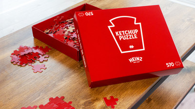 To help ketchup lovers in self-isolation, Heinz is giving away 57 Ketchup Puzzles in 17 countries around the world and 57 Canadians will have the chance to win one. (CNW Group/Kraft Heinz Canada)