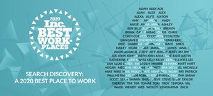 Search Discovery Honored in Inc. Magazine's Annual List of Best Workplaces for 2020