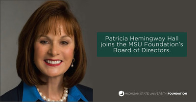 Patricia Hemingway Hall joins the MSU Foundation’s Board of Directors.