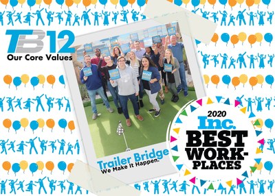 Trailer Bridge employees share their favorite TB12; the company's set of 12 core values that make it an exceptional place to work and winner of Inc. magazine's best Workplaces of 2020.