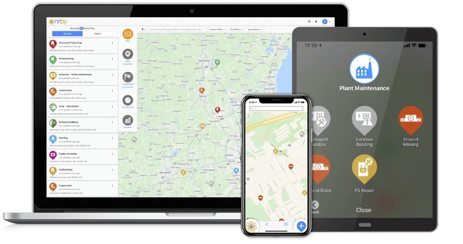 Nrby Location Intelligence Platform - available on desktop, IOS and Android.