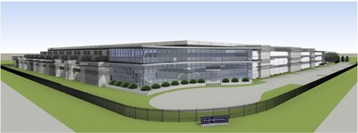 Rendering of the new Flexential Portland-Hillsboro 3 data center scheduled to break ground this summer and open in 2021.