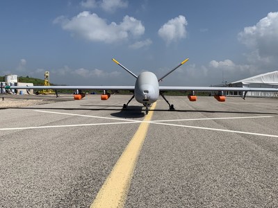 Hermes 900 Maritime Patrol Unmanned Aircraft System integrated with life-rafts (PRNewsfoto/Elbit Systems)