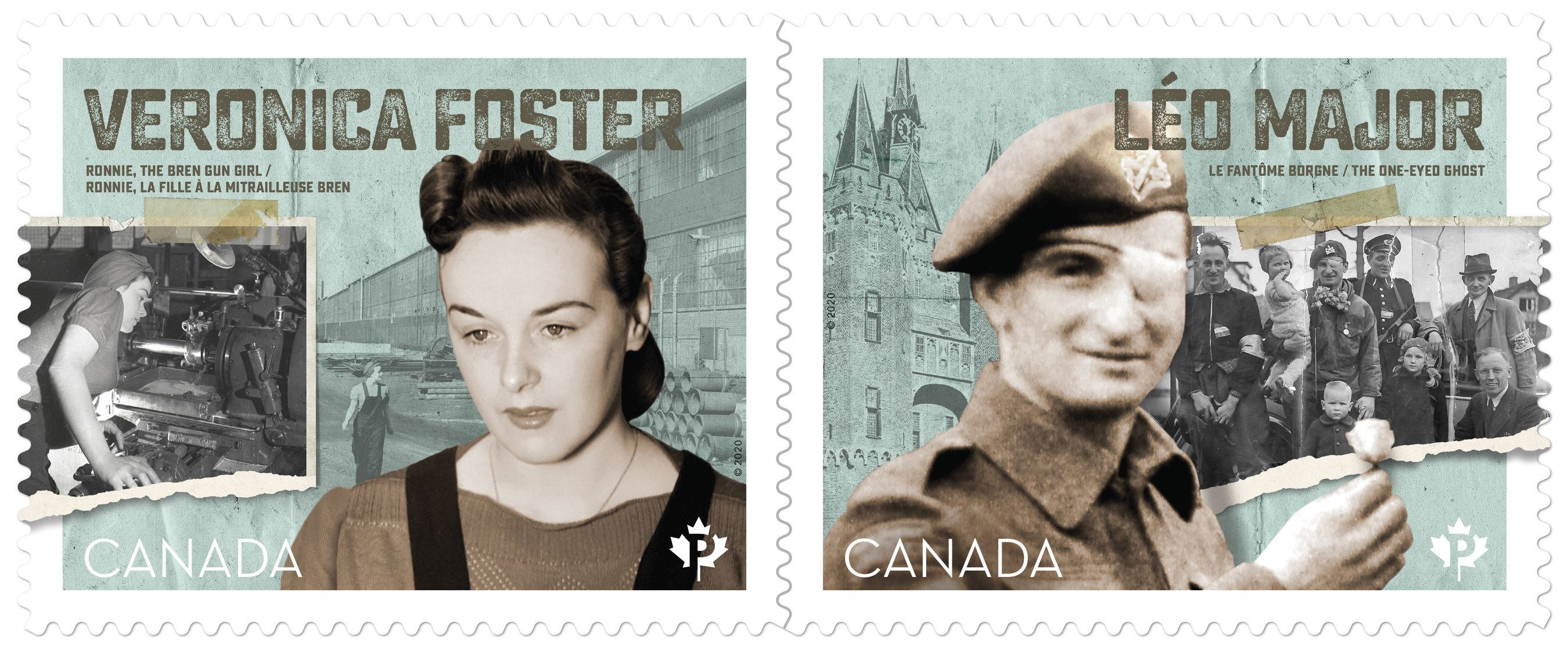 Canada Post Honours The 75th Anniversary Of Victory In Europe Day Veronica foster (popularly known as ronnie, the bren gun girl) was, along with rosie the riveter, a cultural icon of canada, representing nearly one million canadian women who worked in the. canada post honours the 75th anniversary of victory in europe day