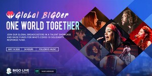 Bigo Live oznamuje dobročinnou kampaň „Global BIGOer One World Together" na podporu organizace WHO v boji proti nákaze COVID-19