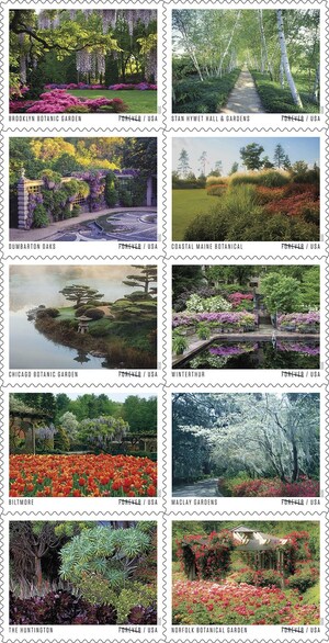 American Gardens Stamps Available Nationwide Tomorrow