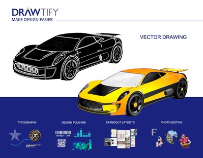 EASY TO USE ONLINE GRAPHIC DESIGN SOFTWARE WITH DRAWING Unlike most online design software (such as Canva), it is more professional and easy. It provides many professional design features and rich online resources. so making it the best online alternative to CorelDRAW, InDesign.