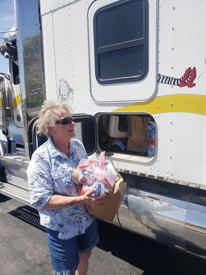 TEAR has deployed a network of volunteers to distribute PPE kits to truck drivers on the front lines.