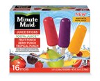 J&amp;J Snack Foods Adds Minute Maid® 100% Juice Sticks to Frozen Novelty Portfolio