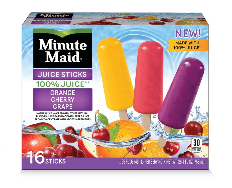 J J Snack Foods Adds Minute Maid 100 Juice Sticks To Frozen