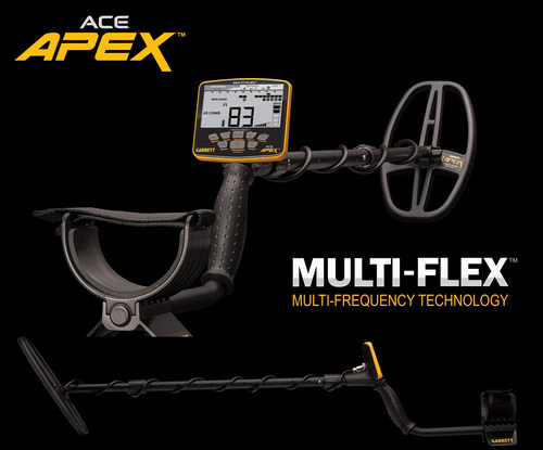 Garrett's new ACE Apex metal detector is the pinnacle of affordable, multi-frequency detection technology.