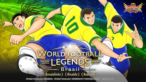 Lendas do futebol brasileiro em campo! Novos personagens em Captain Tsubasa Dream Team: Ronaldinho, Rivaldo e Robinho