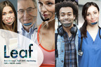 LEAF - Self-Sterilizing, Transparent N99+ Mask; face unlocks smartphones