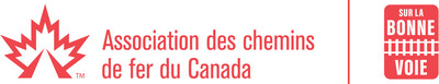 Logos : Association des chemins de fer du Canada et Sur La Bonne Voie (Groupe CNW/ASSOCIATION DES CHEMINS DE FER DU CANADA)