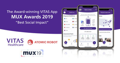 VITAS Healthcare and Atomic Robot were  recognized by the Mobile User Experience Awards (MUX 2019) for their co-developed hospice app for clinicians and commitment to the mobile user experience. The VITAS mobile app took top prize for best social impact. Mobile app developer Atomic Robot was named boutique agency of the year.